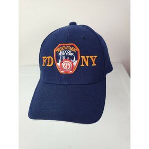 FDNY‎ NYC Fire Department Navy Blue Patch Baseball Hat